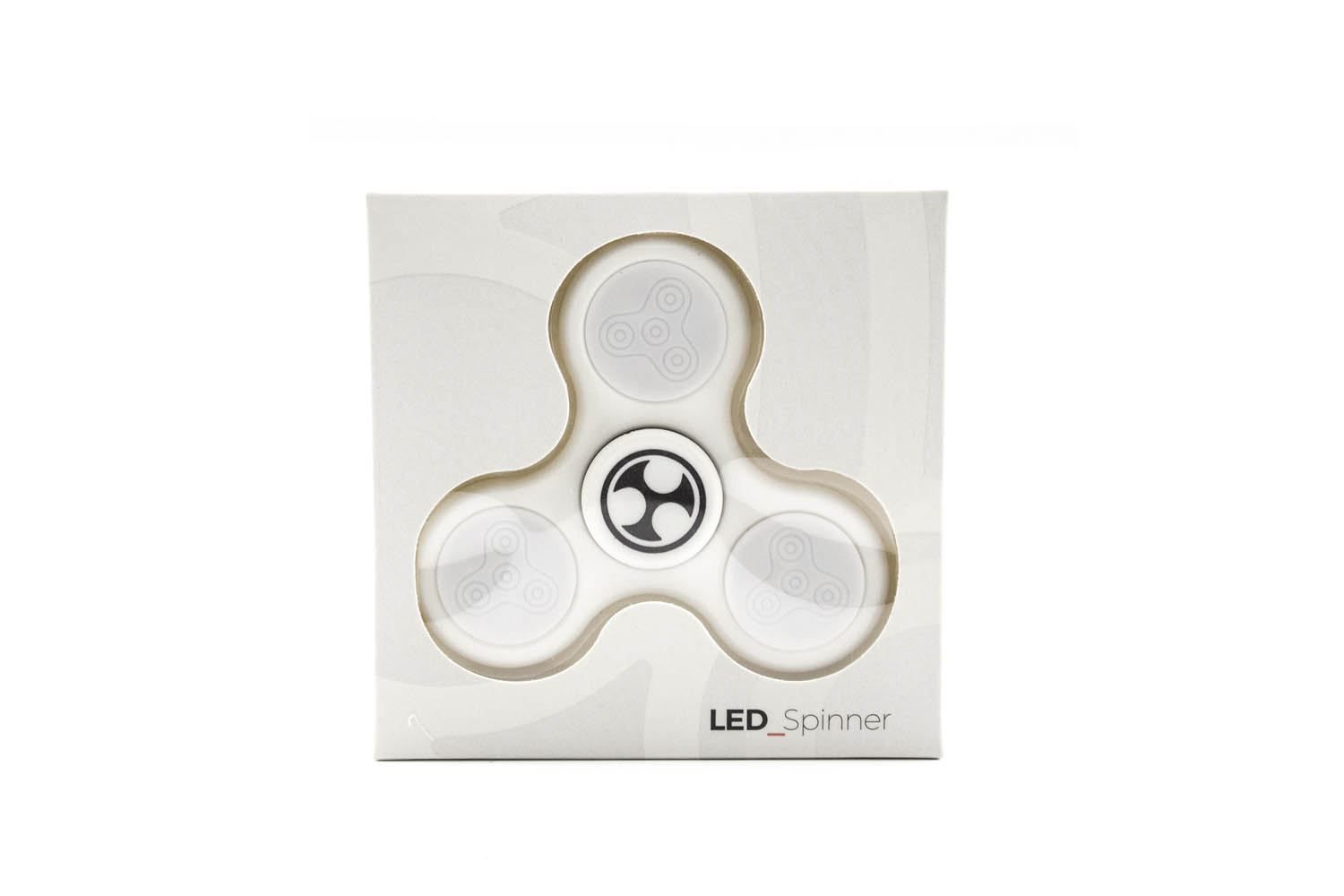Fidget Spinner | LED | Weiss