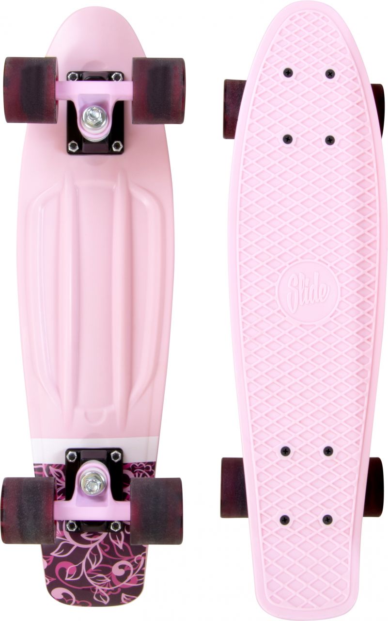 Slide Cruiser Board | 22-Zoll | Pink Flower