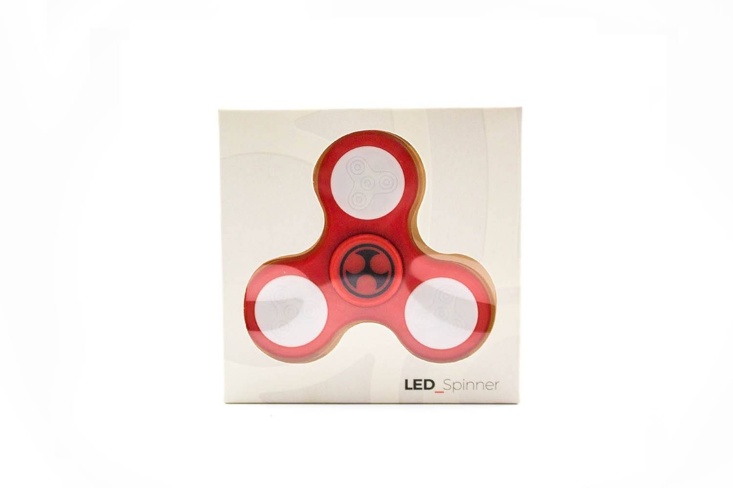 Fidget Spinner | LED | Rot