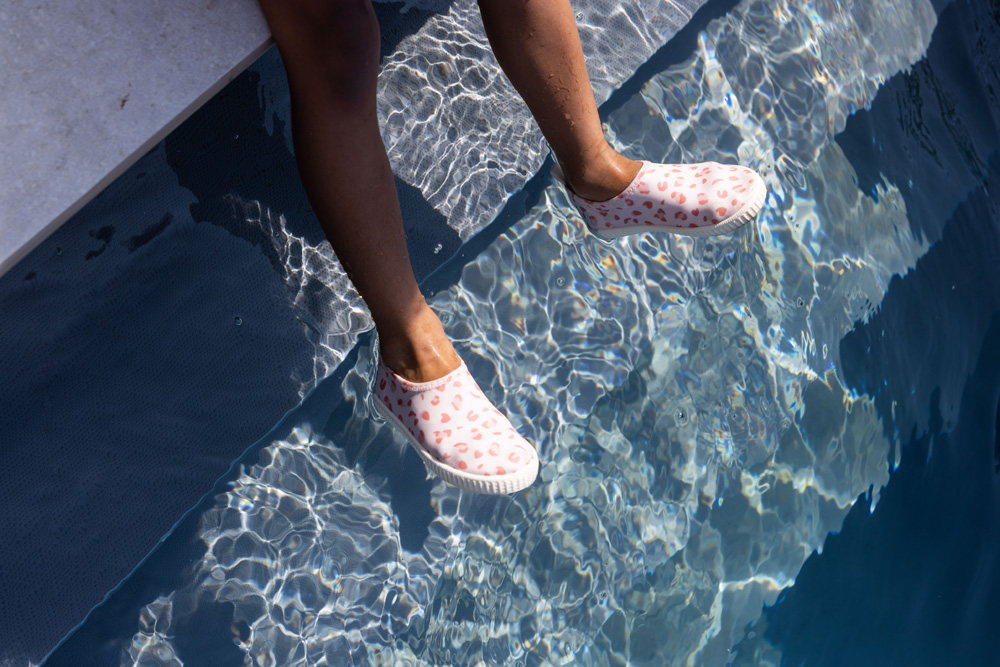 Swim Essentials | Badeschuhe | Gr. 25 | Old Pink Leopard