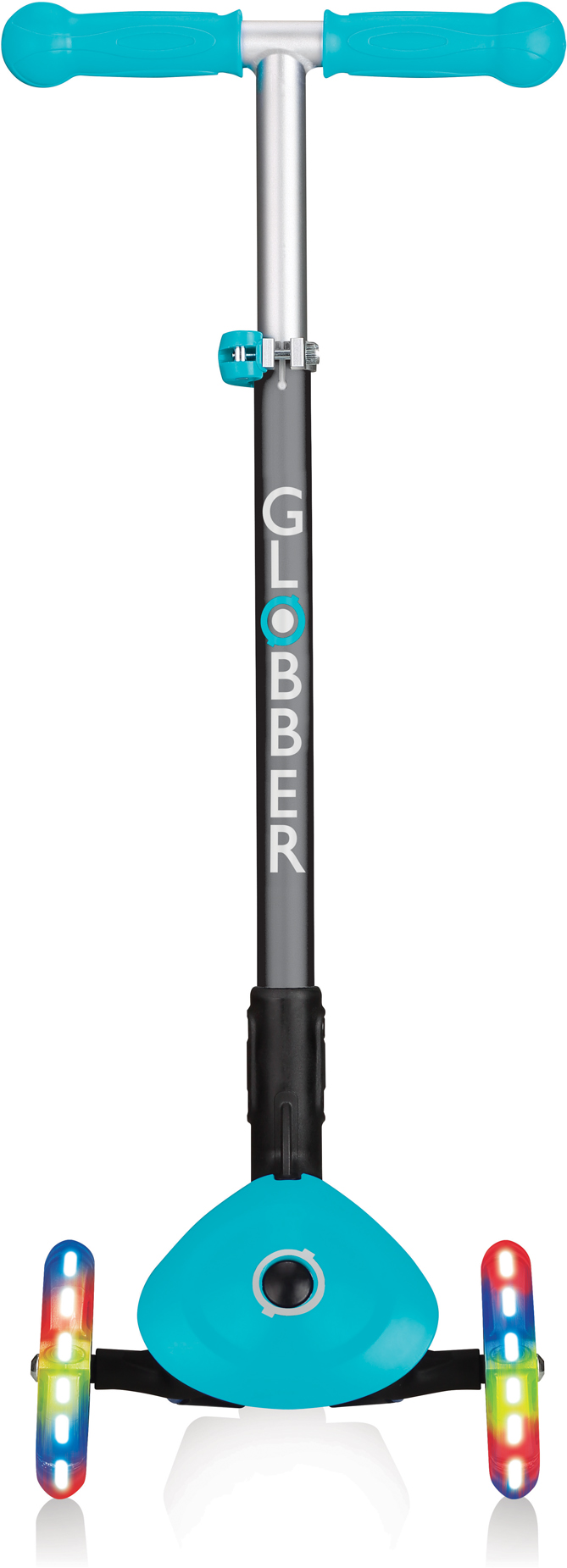 Globber | Primo Foldable Lights | Anodized T-Bar | Teal