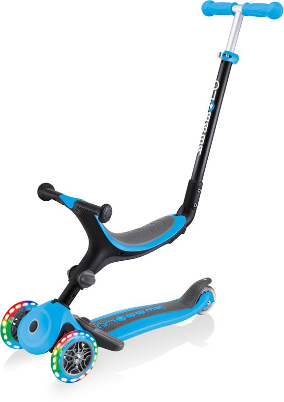 Globber Laufrad / Dreirad | GO UP Foldable Plus Lights | Blau