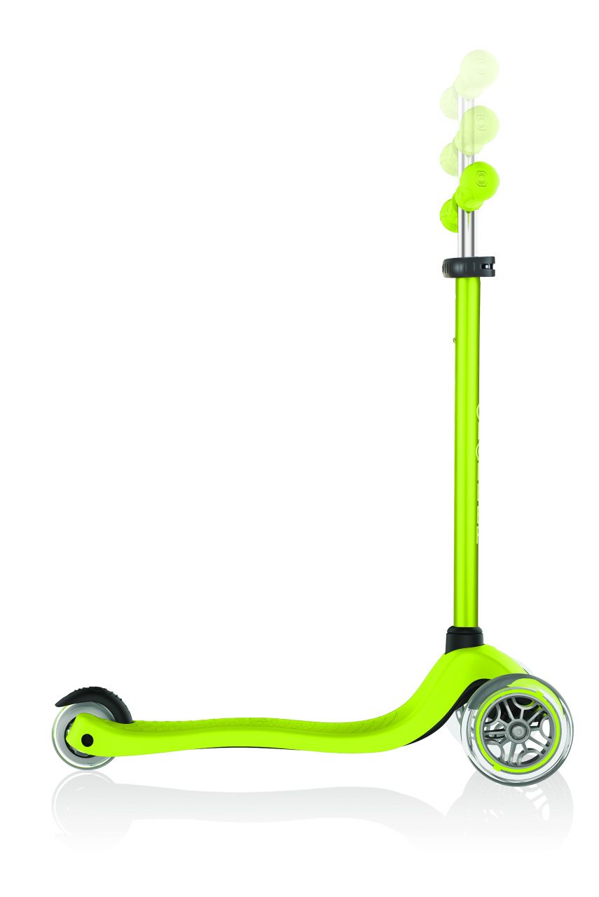 Globber Mini Scooter | Primo | Anodized T-Bar | Lime grün