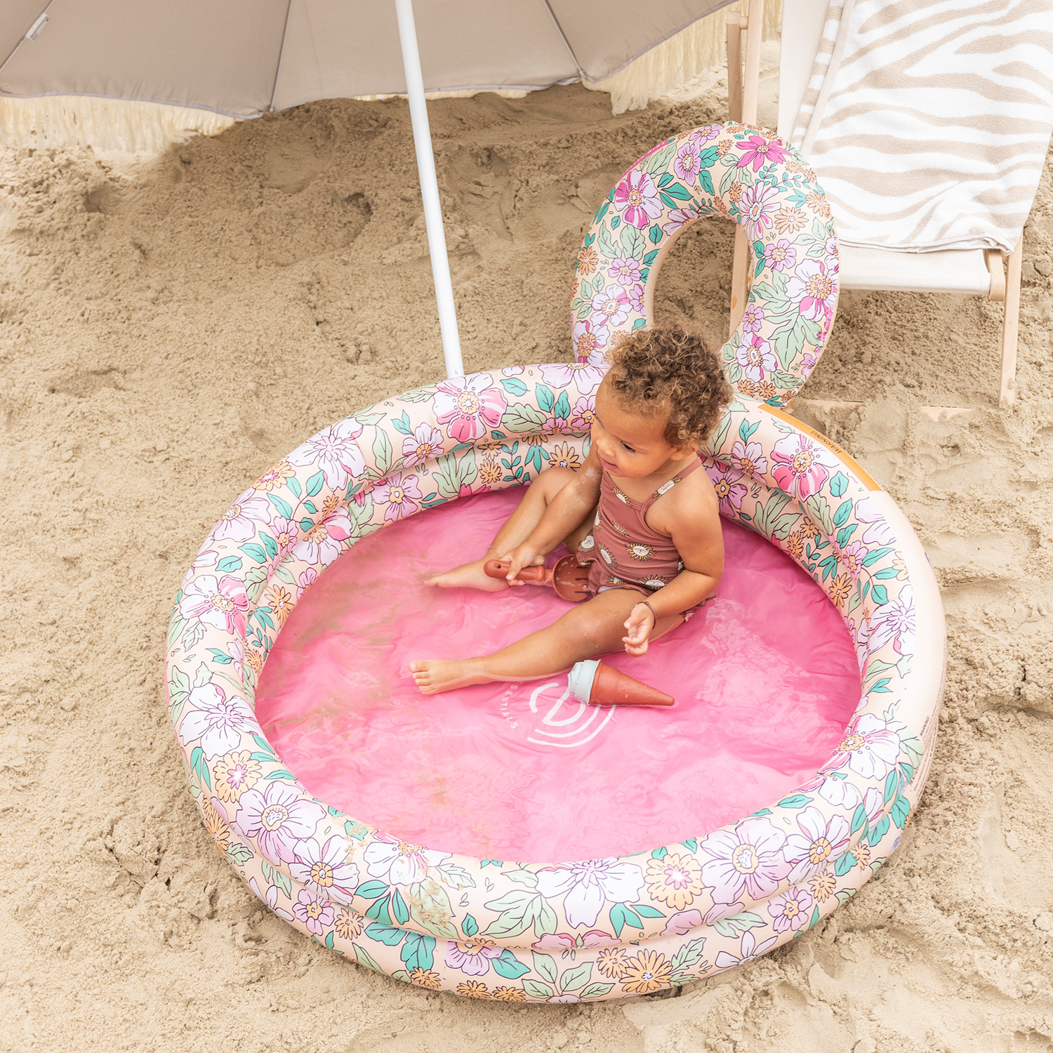 Swim Essentials | Baby Pool 100cm | Pink Blossom