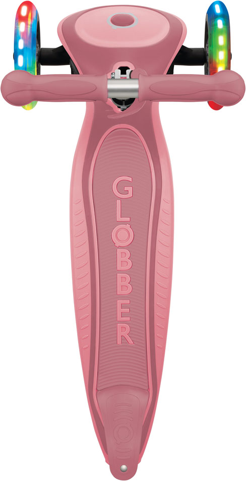Globber Primo Foldable Plus Lights Pastel Pink