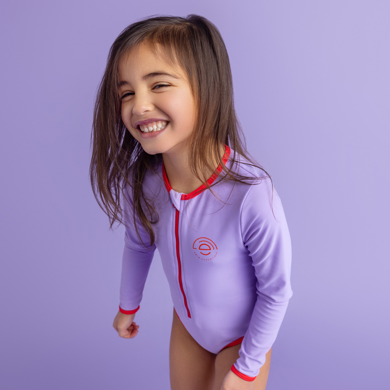 Swim Essentials | Schwimmanzug Mädchen 98/104 | Purple