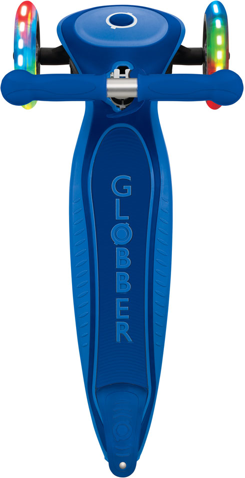 Globber Primo Foldable Plus Lights Navy Blue