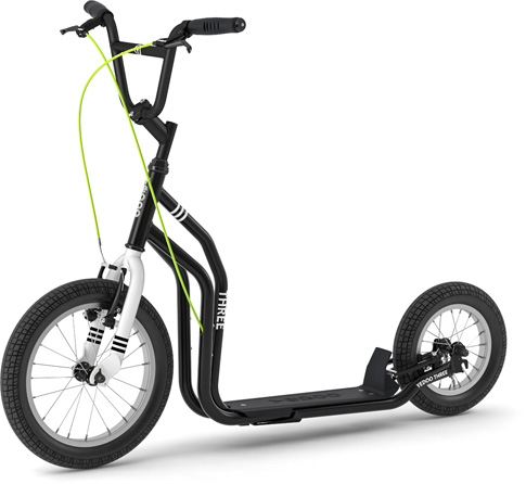 Yedoo Scooter mit Lufträder | Three | Schwarz