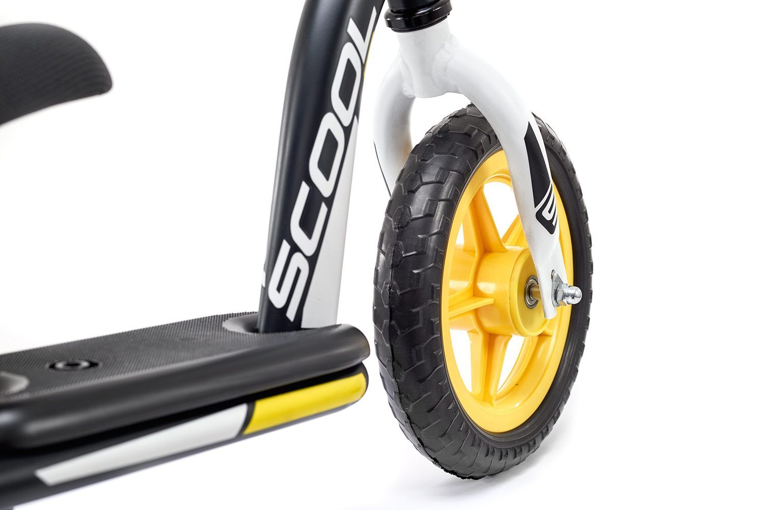 S'COOL Laufrad / Zweirad | PedeX easy 10 | Schwarz-gelb