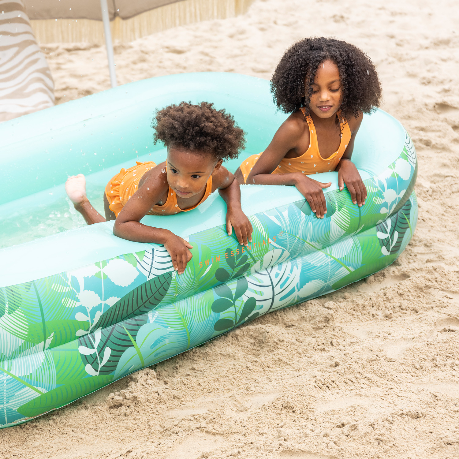 Swim Essentials | Kinderpool 210cm | Green Tropical