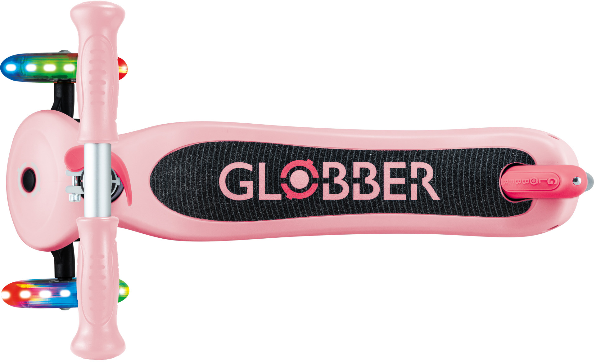 Globber Mini Scooter | Primo Lights | Pastel Pink - Fuchsia