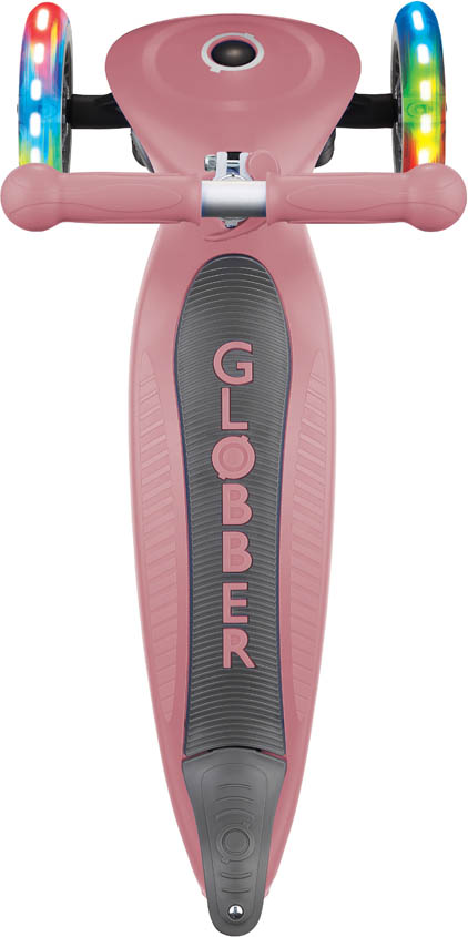 Globber Trottinett | Primo Foldable Lights | Anodized T-Bar | Pastel pink