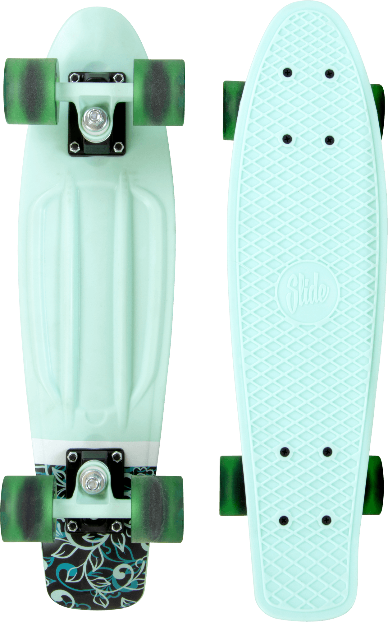Slide Cruiser Board | 22-Zoll | Green Flower