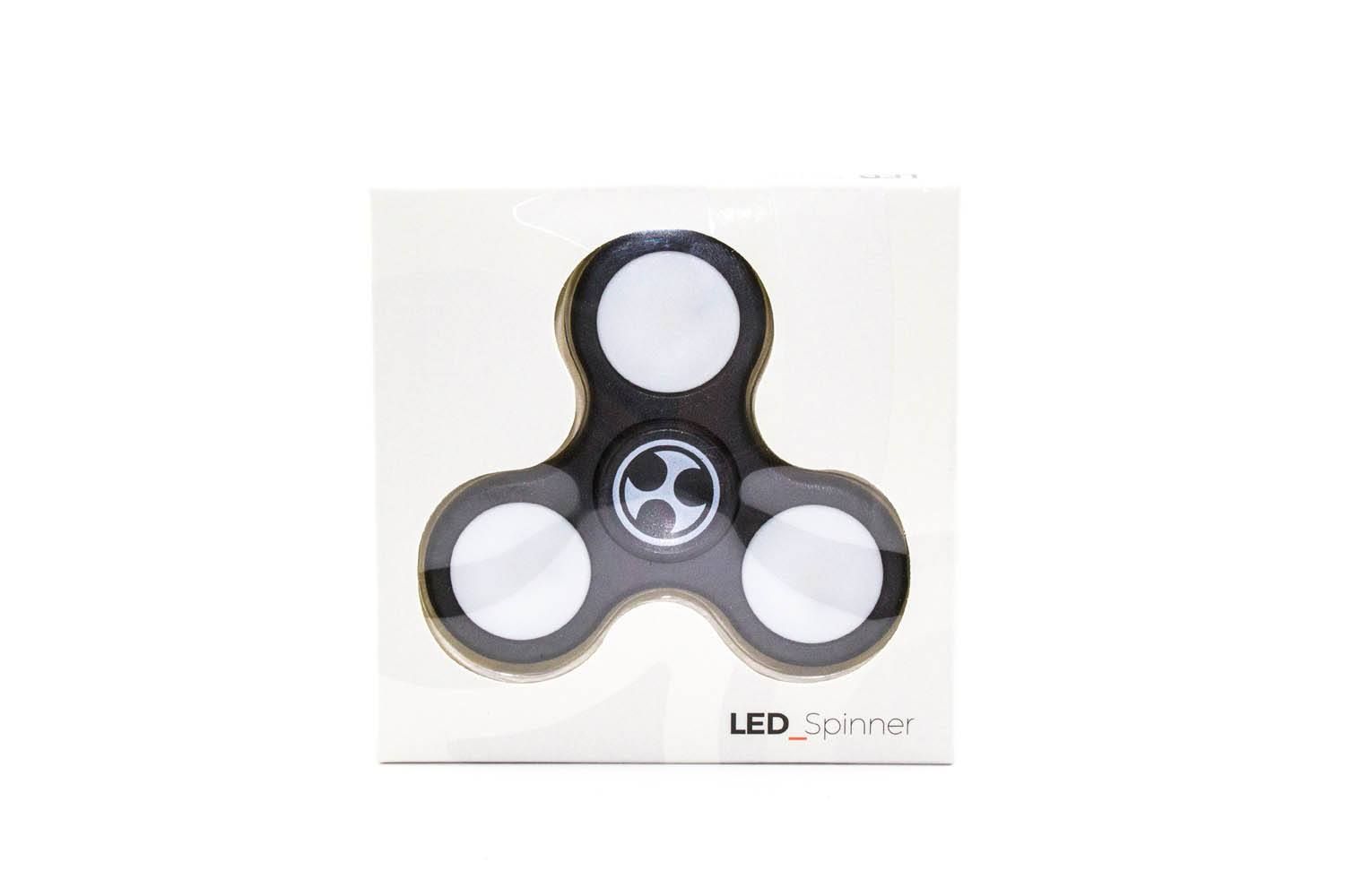 Fidget Spinner | LED | Schwarz
