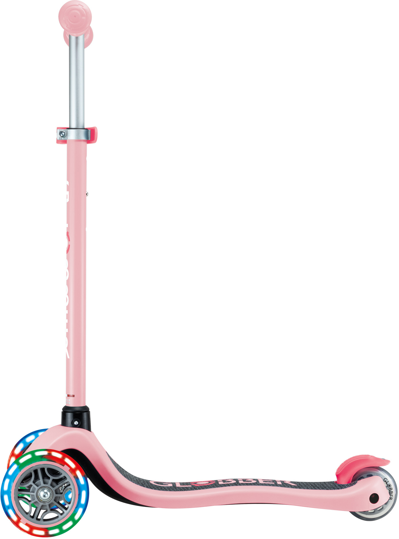 Globber Mini Scooter | Primo Lights | Pastel Pink - Fuchsia
