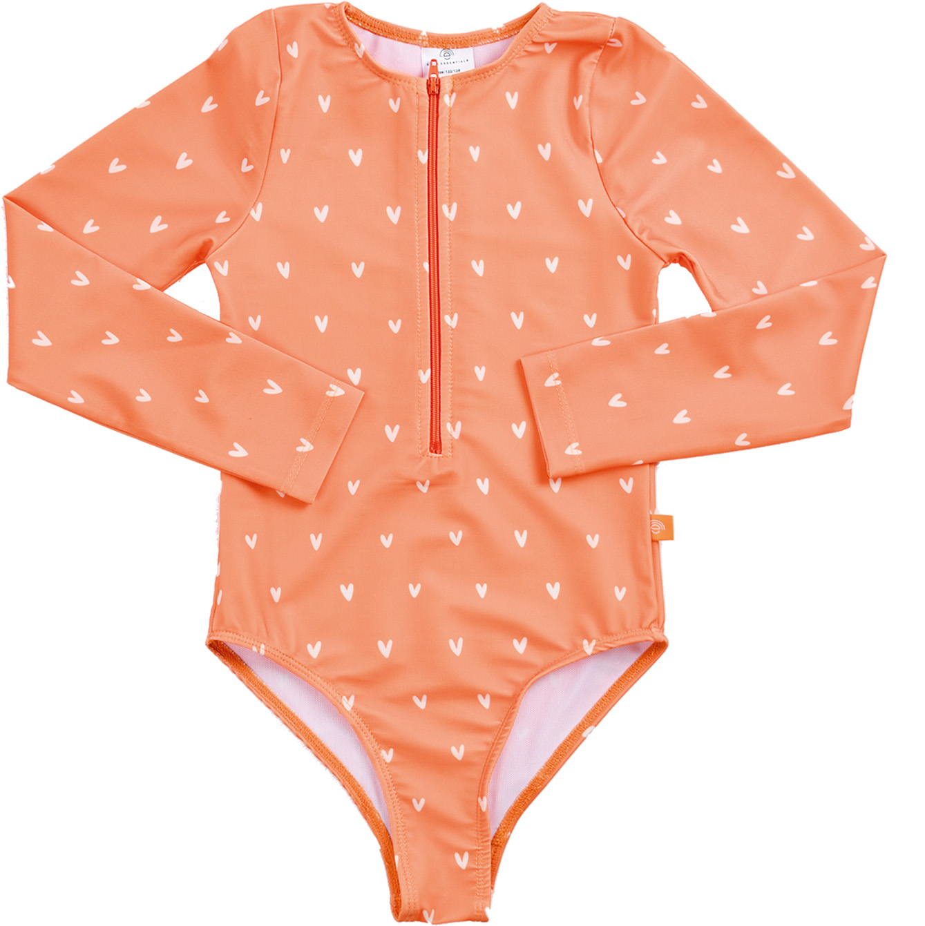 Swim Essentials | Schwimmanzug Mädchen 98/104 | Orange Hearts