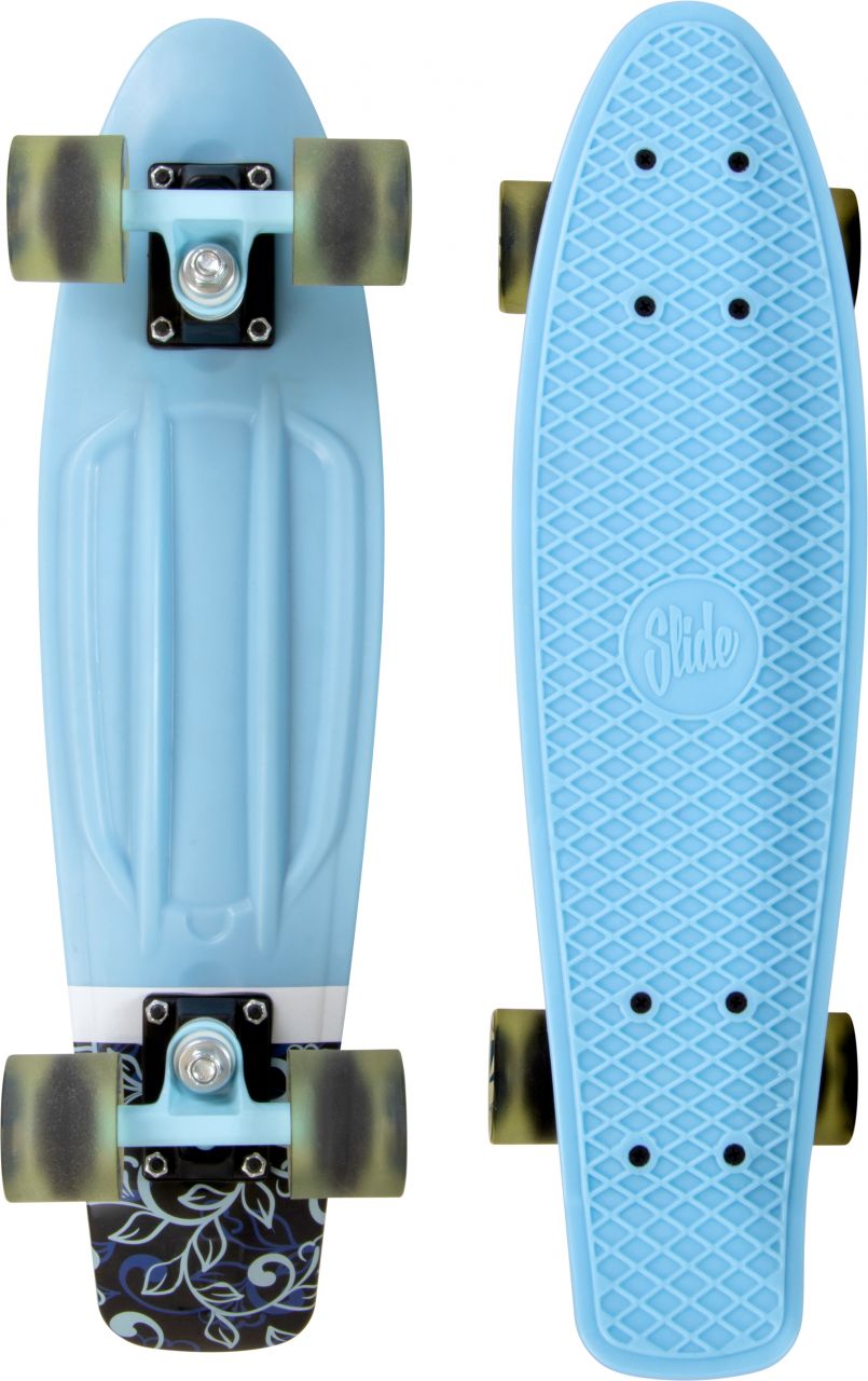 Slide Cruiser Board | 22-Zoll | Blue Flower