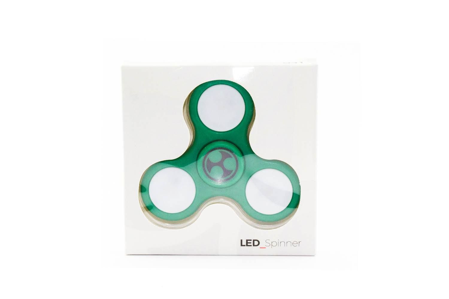 Fidget Spinner | LED | Grün