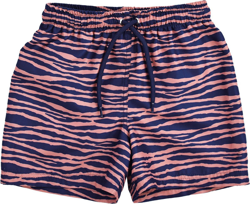 Swim Essentials | Badehose Jungs 86/92 | Blue orange Zebra