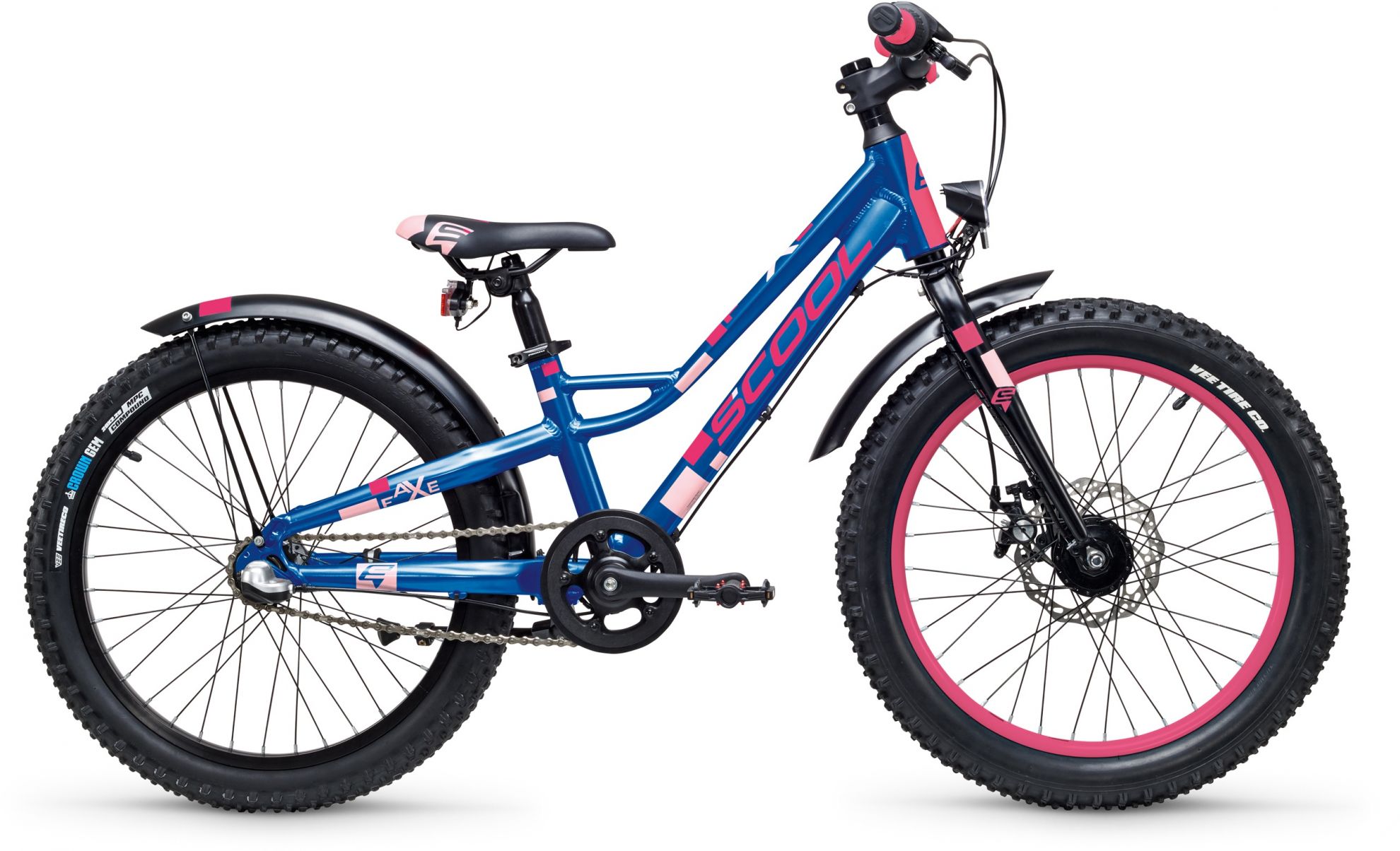 S'COOL | Kindervelo 20" | faxe 2 | Blau-pink